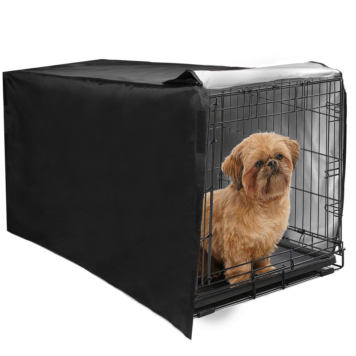 Privacy Dog Crate Cover Waterproof Night Cover Sleep Helper