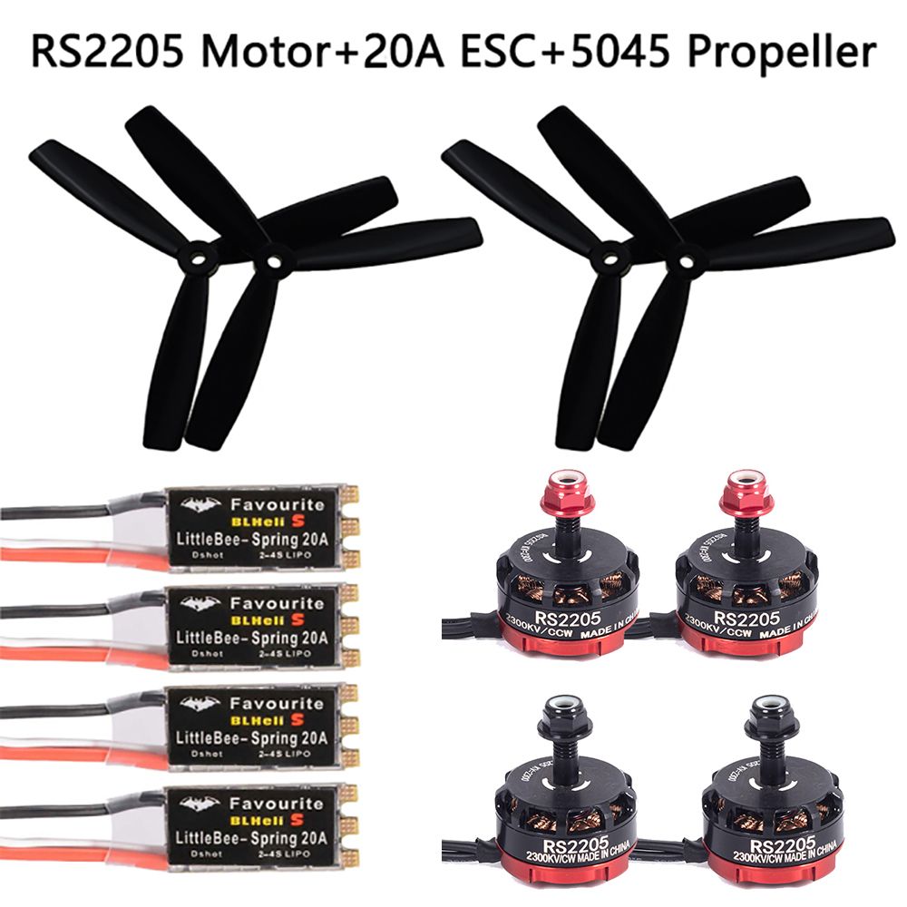 RS2205 2205 2300KV CW CCW Brushless Motor With LittleBee 20A 30A BLHeli_S ESC