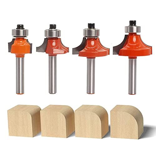 Roundover Router Bit Set 14 Shank By Sinoprotools 4pcs Route