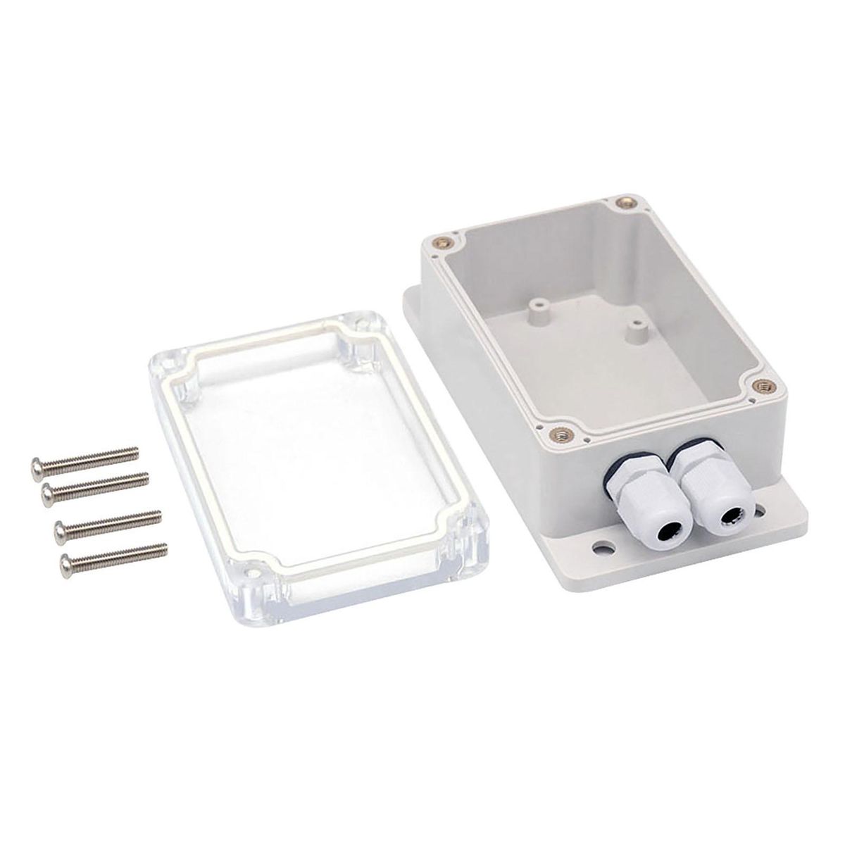 IP66 Waterproof Junction Box Plastic Cable Wire Connector Gland Case Water-resistant Shell Support Sonoff Basic/RF/Dual/Pow for Xmas Tree Lights and Other Application Scenarios