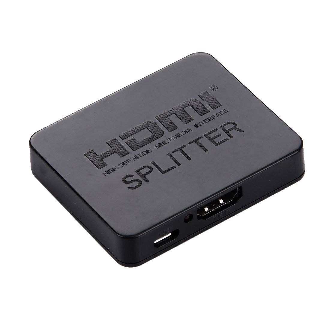 4K HDMI Splitter Full HD 1080p Video HDMI Switch Switcher 1x2 Split Out Amplifier Dual Display For HDTV DVD PS3 Xbox(Black)