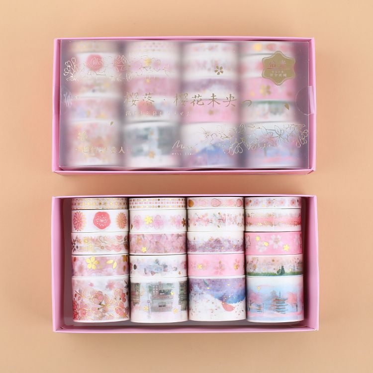 20pcs Pack Retro Golden Washi Tapes Masking Tape Set Diy