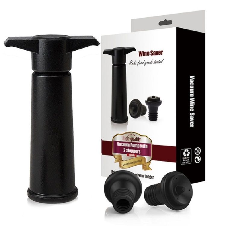 Red Wine Vacuum Pump Freshener Silicone Wine Stopper Set