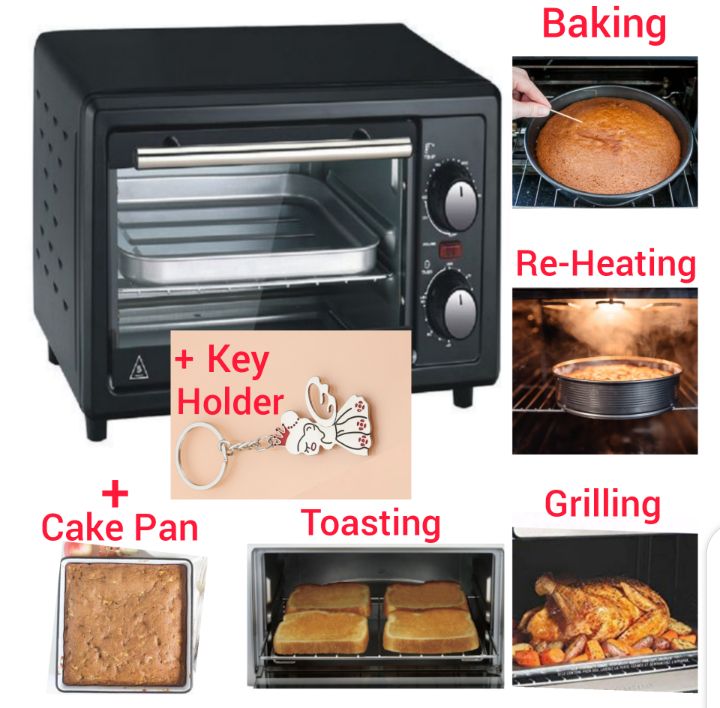 Heating+ Baking+ Toasting & Grilling Oven- 11Litres + Cake Pan + 3D Key Holder