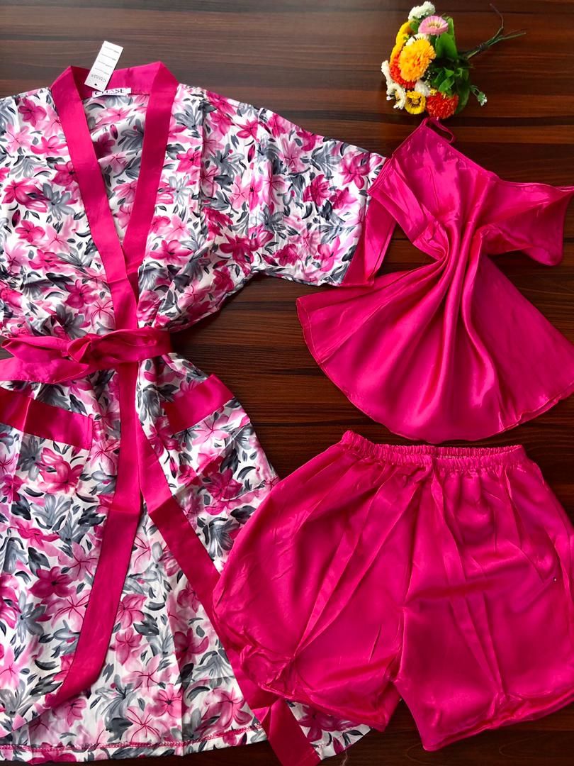 3 In 1 Nightwear For Ladies