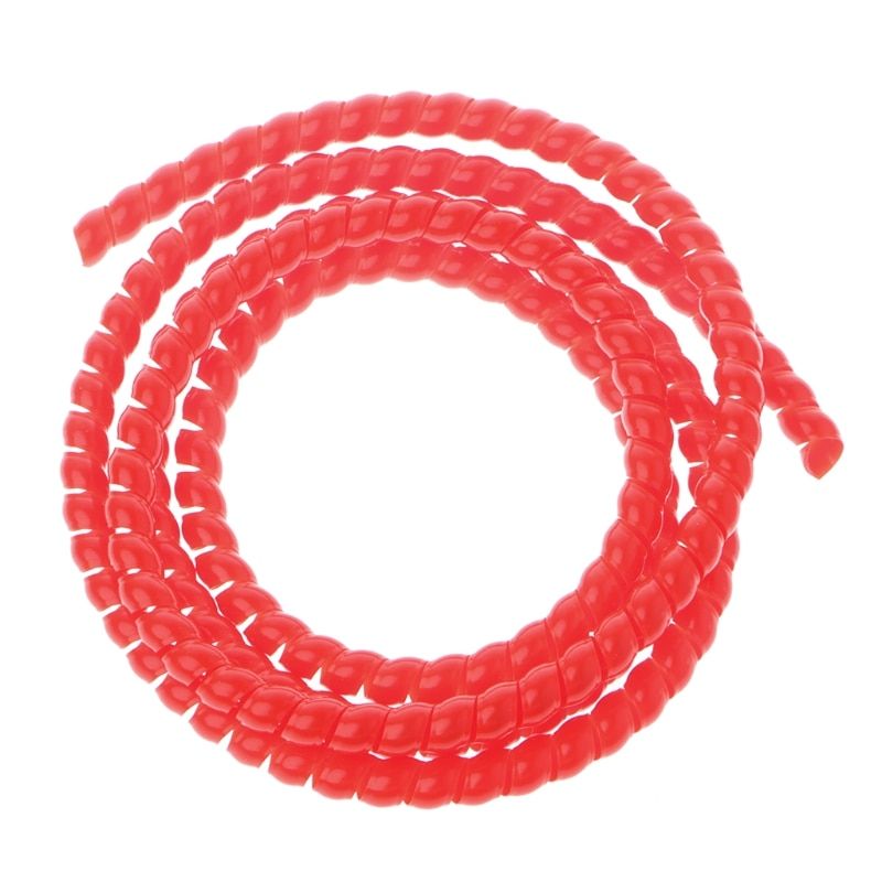 2m 10mm PP Spiral Wrapping Bands Cable Tidy Wrap Wire Management Organizer