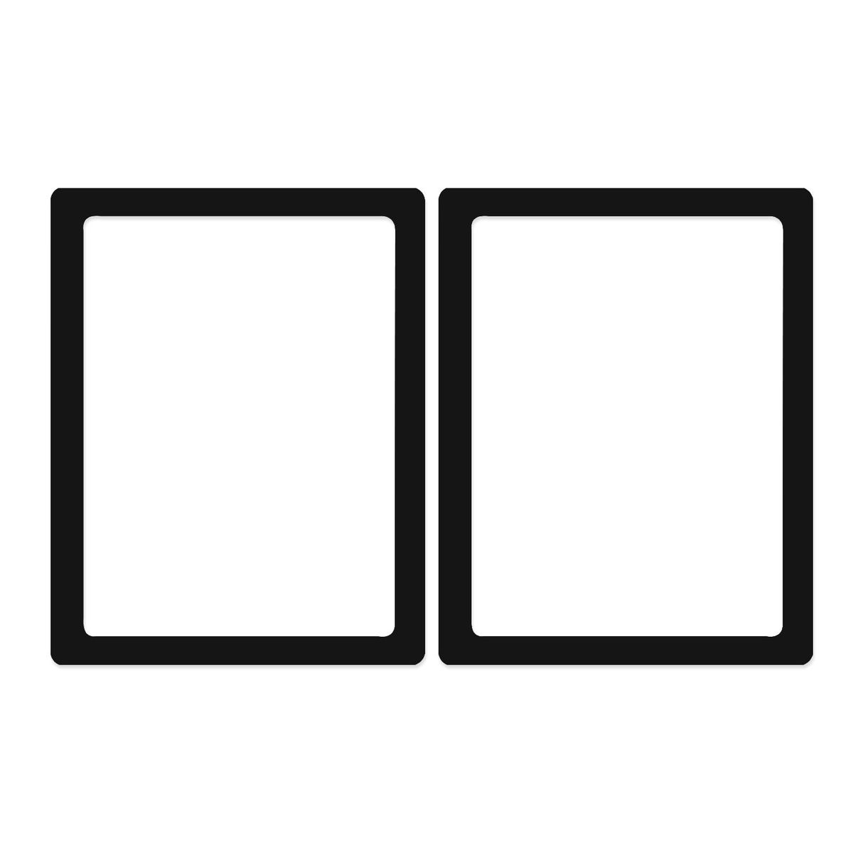 2Pcs Magnetic Picture Frame Magnetic Photo Display Frame Ornament Black