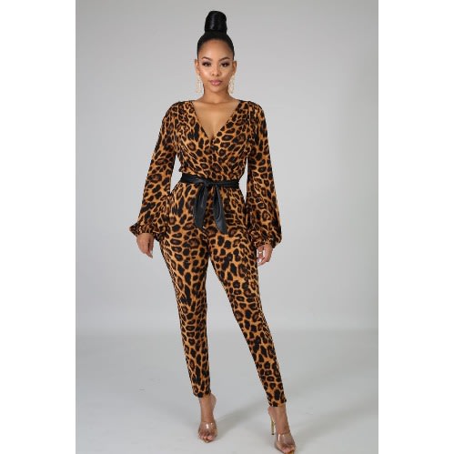 Amaka Animal Prints Jumpsuit For Women