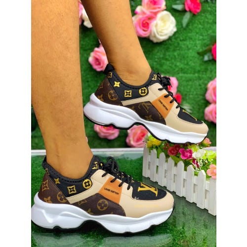 Tied Design Fashion Sneakers - Grey