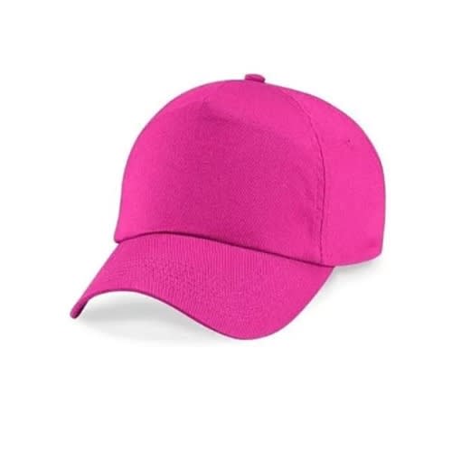 Plain Face Cap - Unisex - Pink
