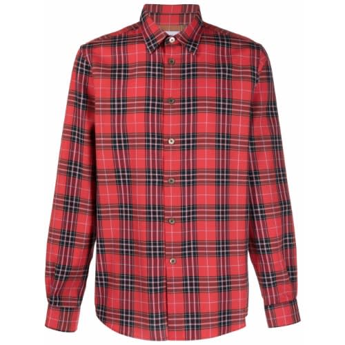 New Season  Ps Paul Smith Long-sleeve Plaid Shirt