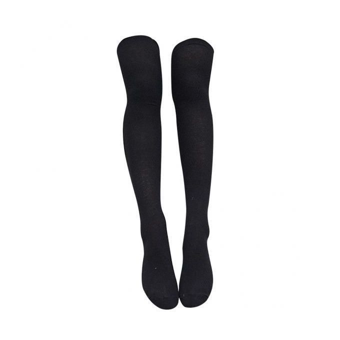 2x Women  Extra Long Plain Thigh High Socks Soft Stocking Spring Socks