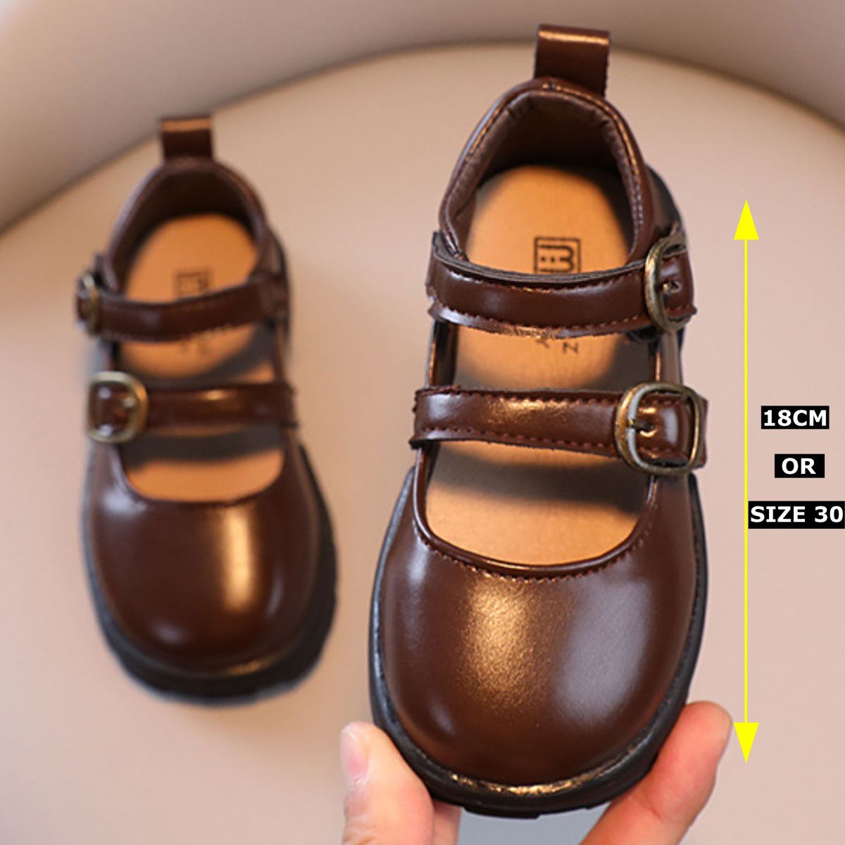 Brown School Shoe For Children