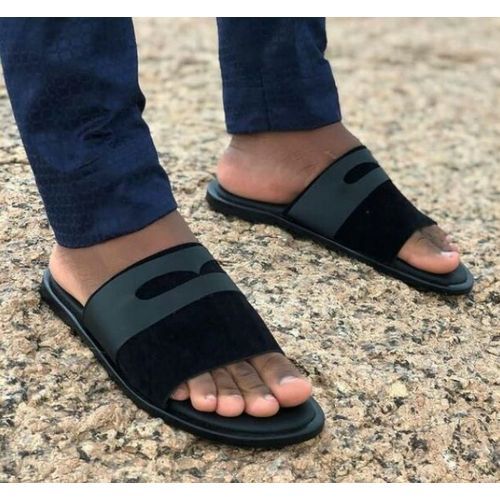 Mens Suade Cover Pam Slippers