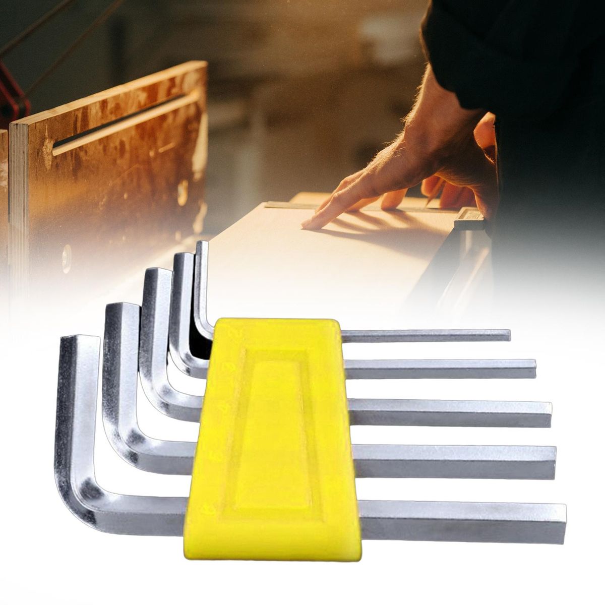 5x Hexagon Key Wrench Hex Key Set, Metal Hex Spanner