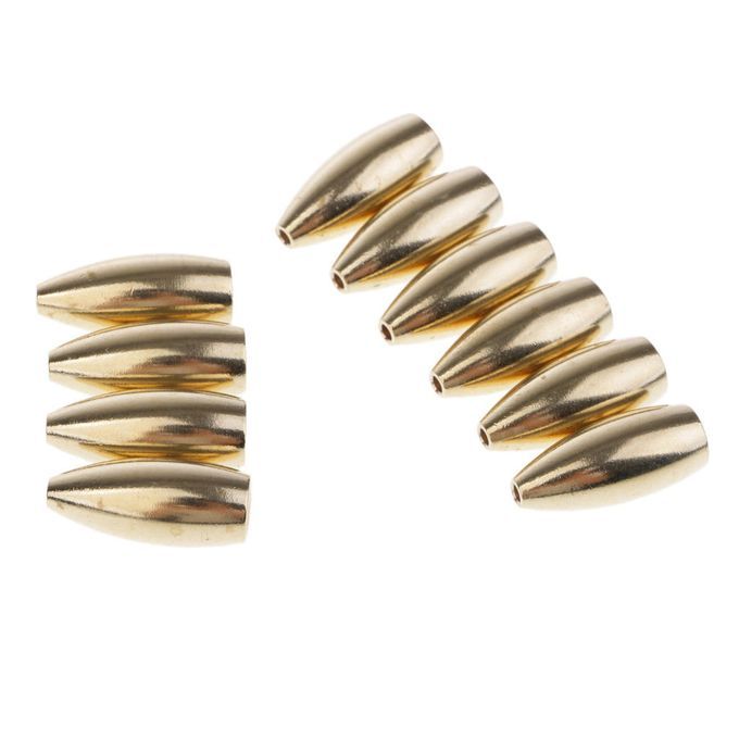 10pcs Booms  Sinker, Brass Sinker Drop Shot Slider,4 Size To