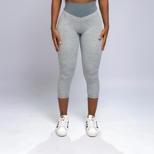 Crystal Female Fitness Leggings - Grey