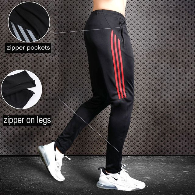 -New -Sport -Pants -Men -Running Black Red_5XL(185-190cm)