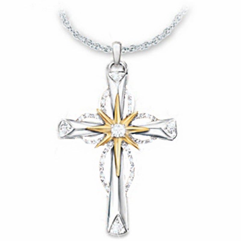 Star&Cross Pendant Jewelry Girls Gift