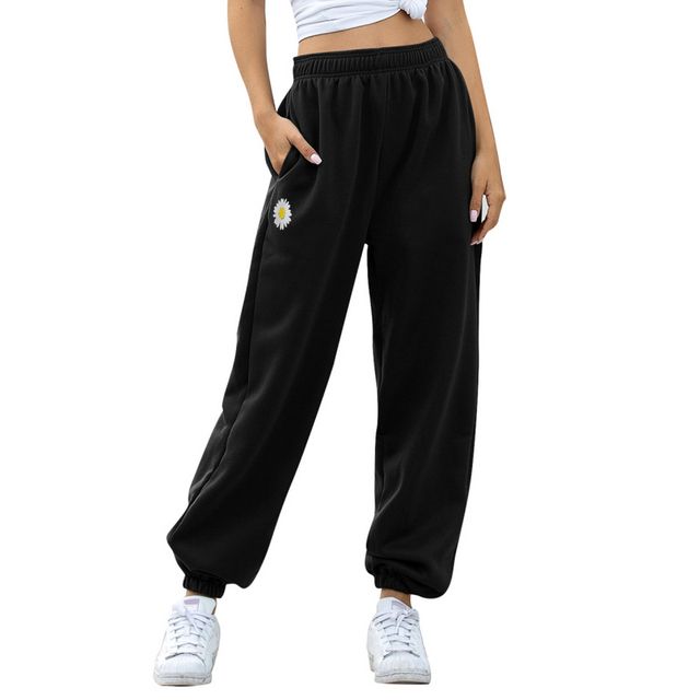 -Sweatpants -Women -Baggy -Gray -Sports 2-thick Black_S