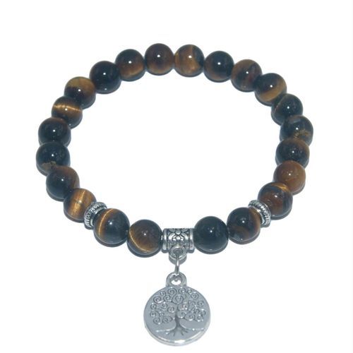 Natural Stone Life Tree Beads Agates Lapis Lazuli Tiger Eye Turquoises Let For