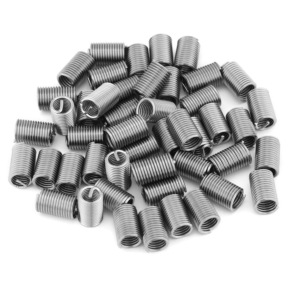 50pcs Stainless Steel SS304 Coiled Wire Helical Screw