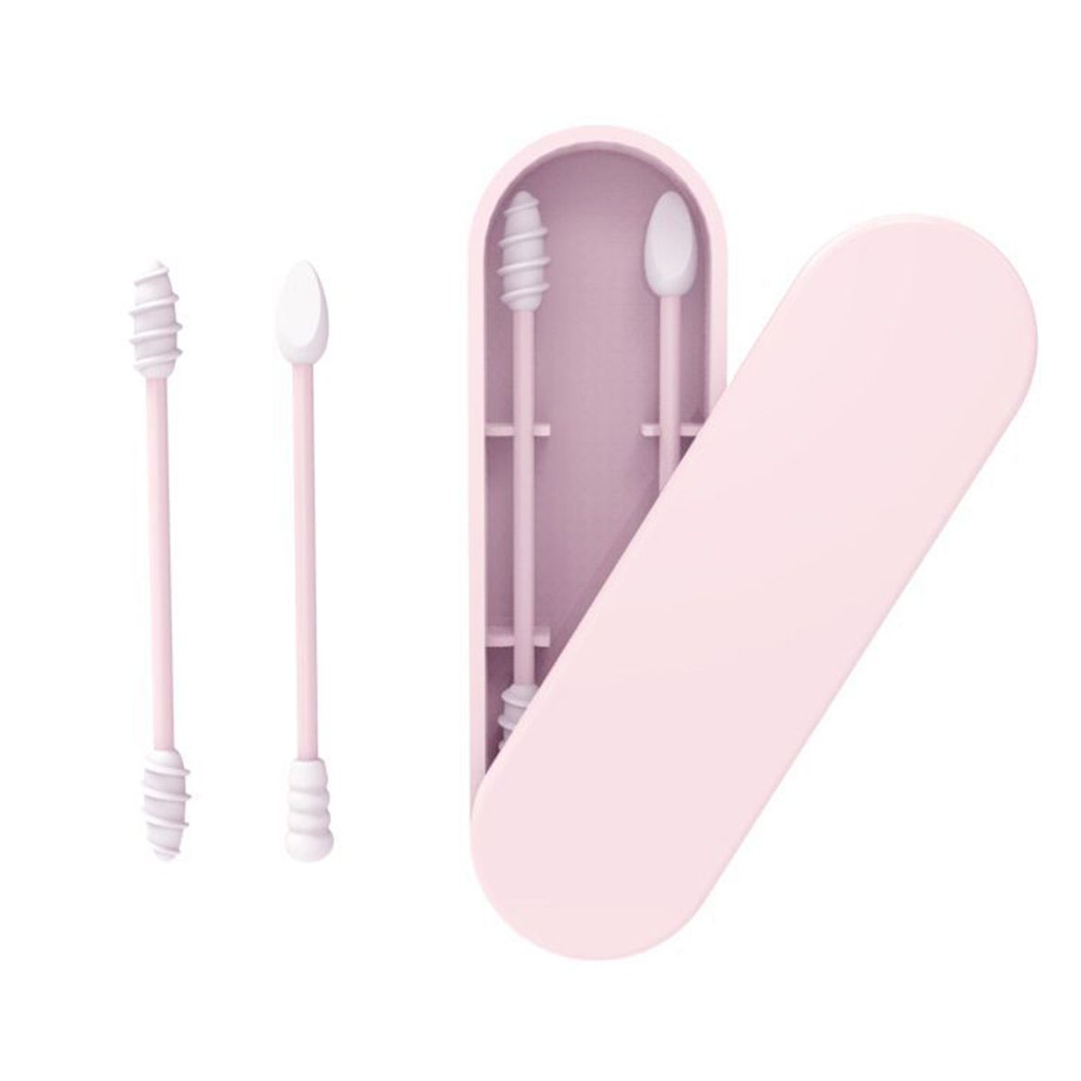 Silicone Cotton Swabs Stick Reusable Portable And Cleanable