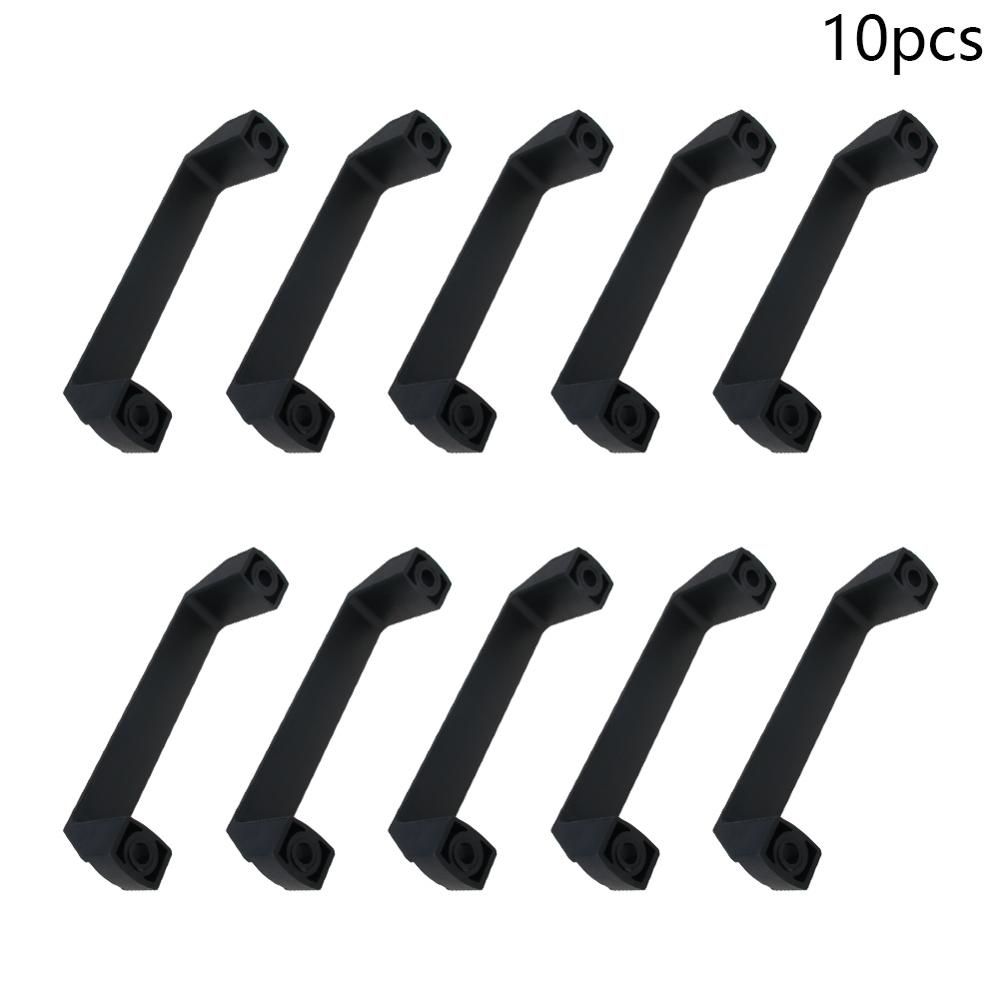 Plastic Holepitch150-MroMax Square Handles Plastic 90~180mm Black Cabinet Handle Drawer Knobs Pulls Kitchen Door Knobs Cupboard Wardrobe
