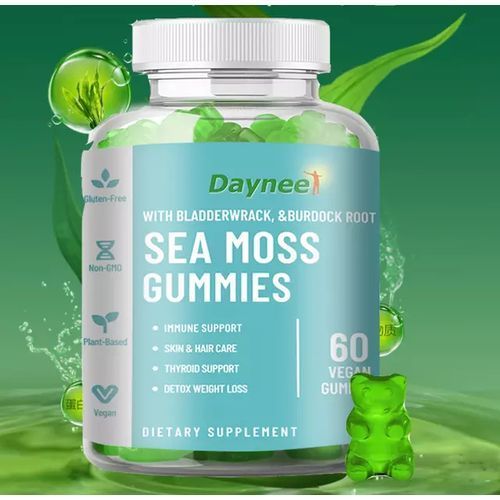 Daynee Sea Moss Gummies With Bladderwrack & Burdock Root