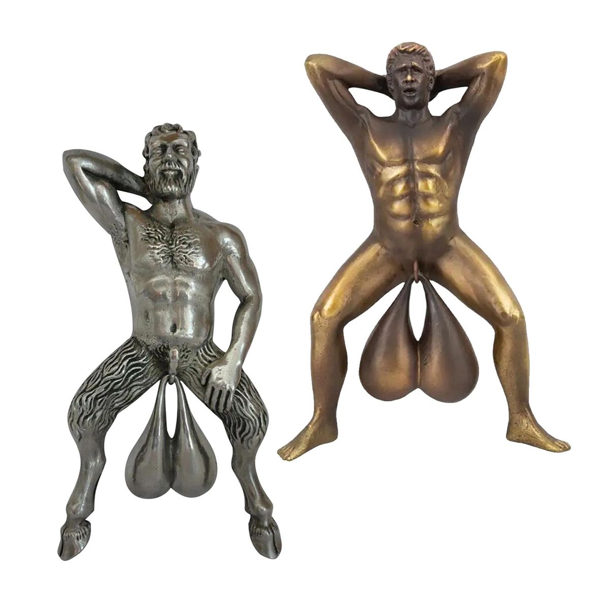 2 Pcs Door Knocker Sculpture Home Doorknobs Housewarming