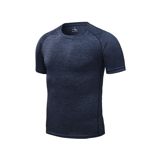 -Men's -Running -T-Shirts -Quick -Dry -Compression Black_L