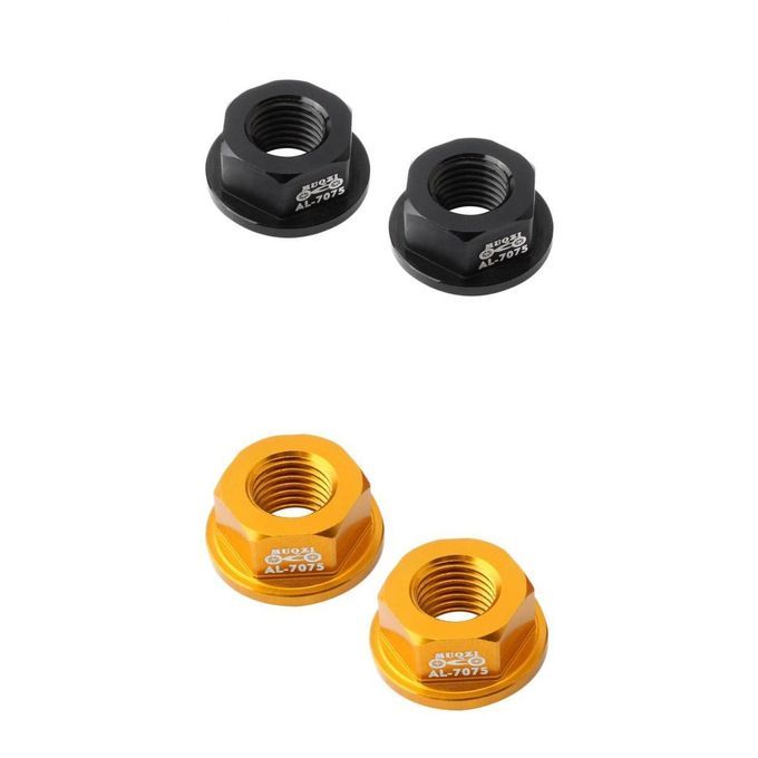 4 Pieces Aluminum Alloy M8 Bike Wheel Hub Axle Nuts For Kids Bicycle
