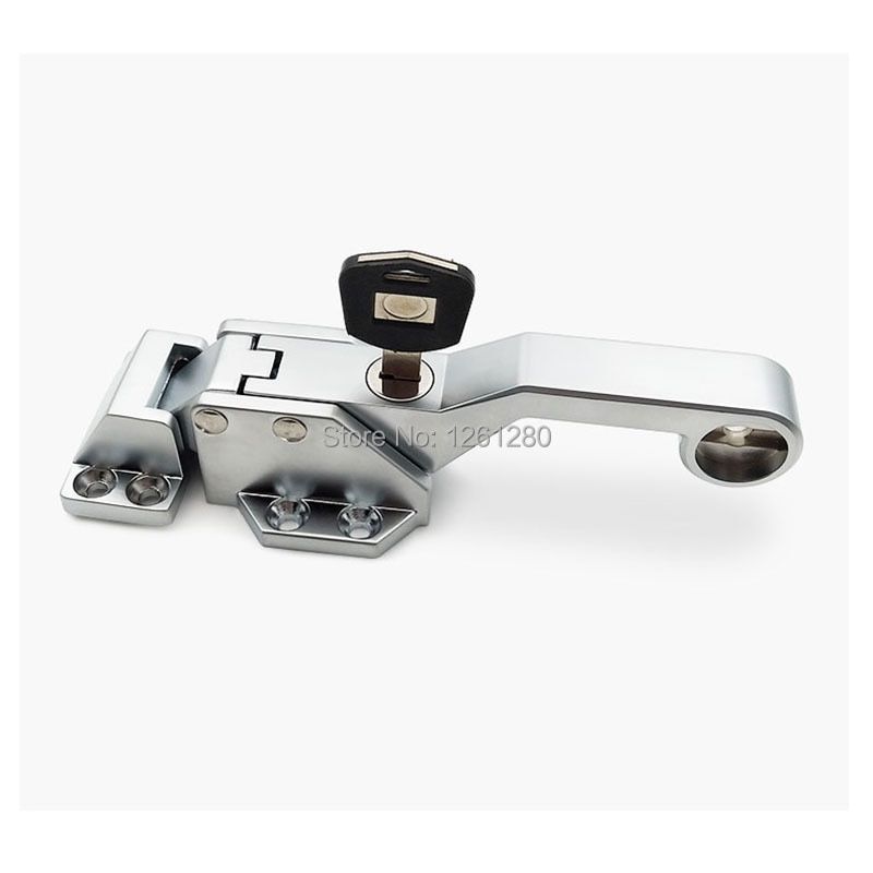 Linkage With Key-Linkage Freezer Handle Oven Door Knob Cold Storage Lock Seafood Steamer Cabinet Pull Industrial Latch Hardware Plant
