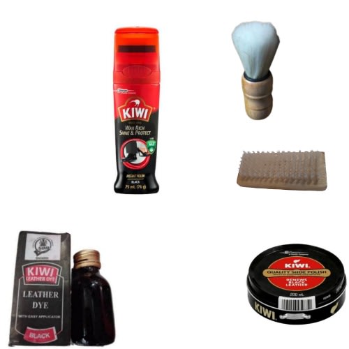 Black Dye + Liquid Polish + 200ml Black Polish & Accessories