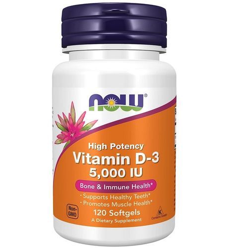 Vitamin D3 5000 IU, High Potency 120Softgels