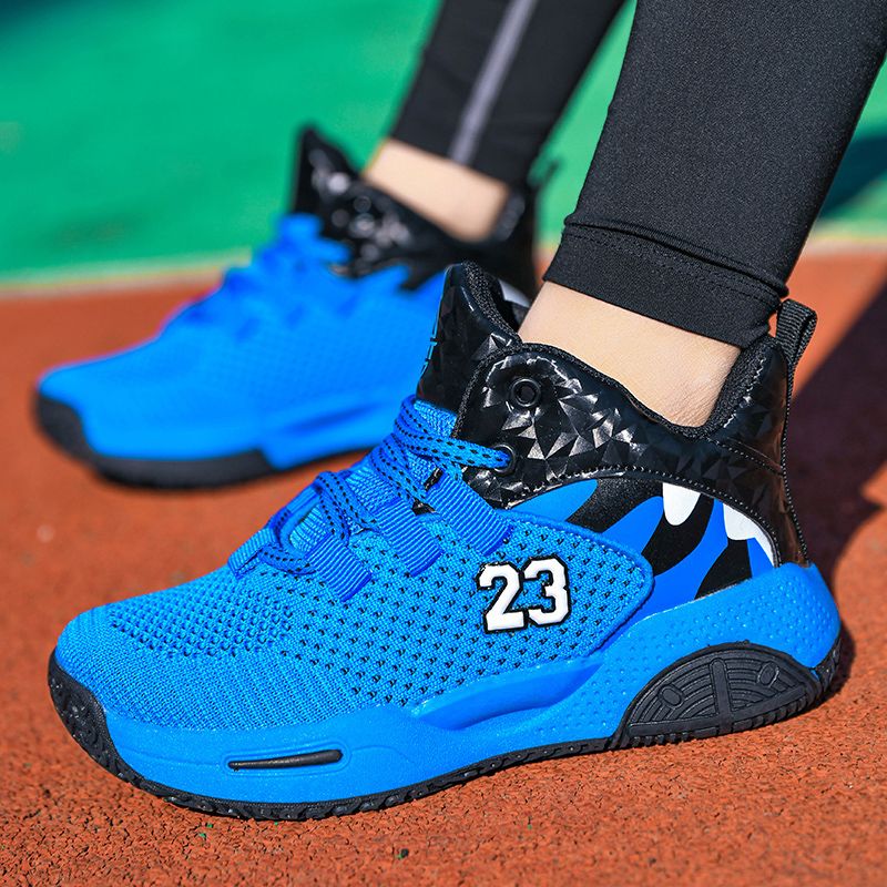Boys Basketball Shoes Breathable Anti Slip Sports Trainers