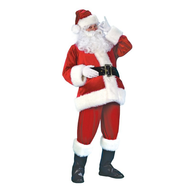Christmas Adult Santa Claus Costume Cosplay Suit (Size M)