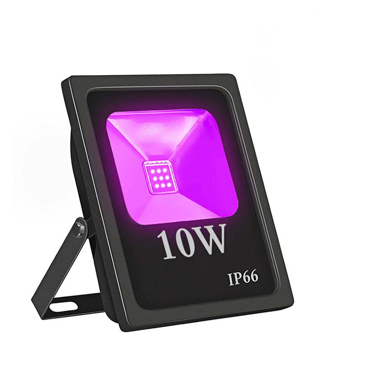 LED Black Light 10W Blacklight Flood Light with Plug IP66 Waterproof Outdoor Security Lights for Yard Garden Plant Growing Party Glow in The Dark Outdoor Decoration