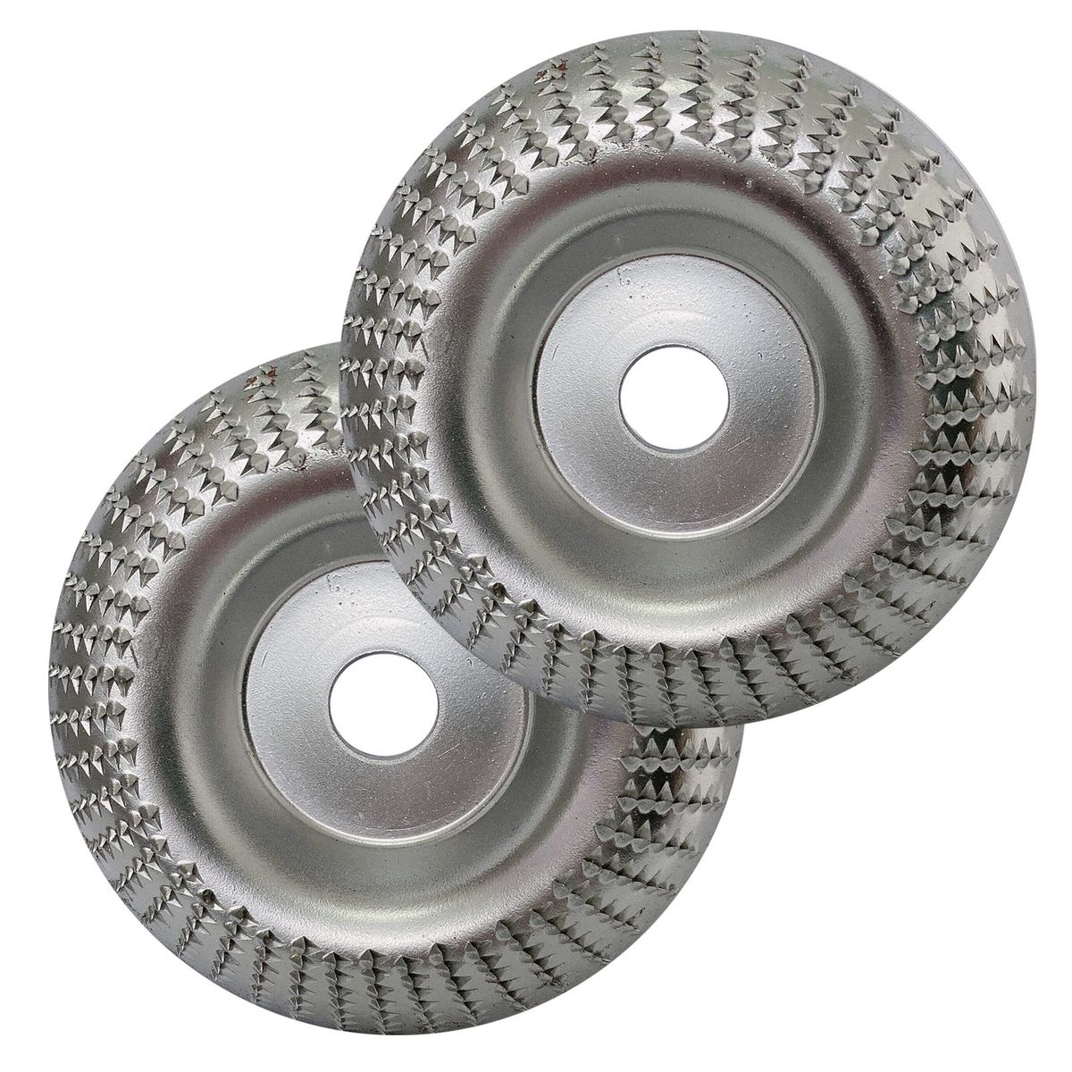 2Pcs 4'' Grinder Wheel Disc Wood Shaping Wheel Wood Grinding