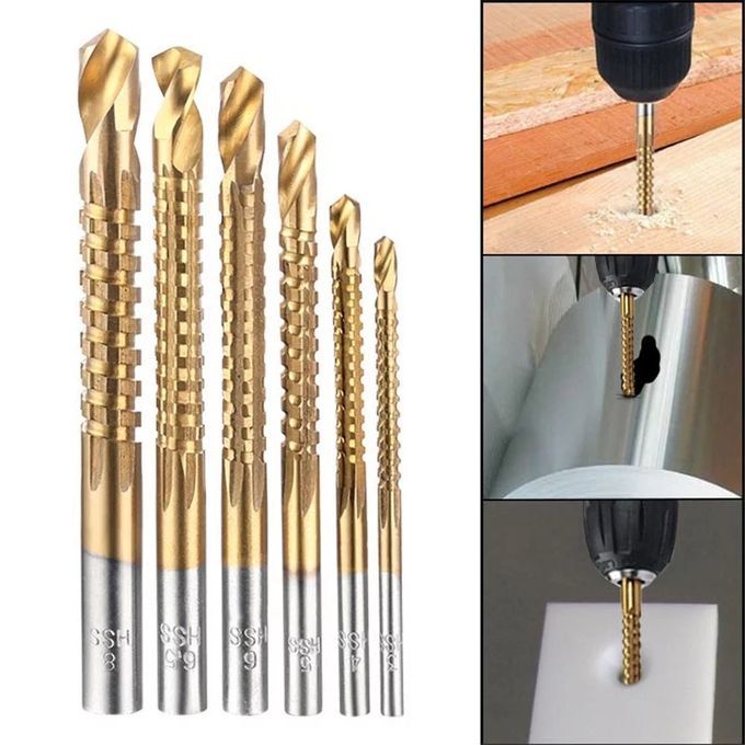 6Pcs Countersink Drill Bit Power Tools