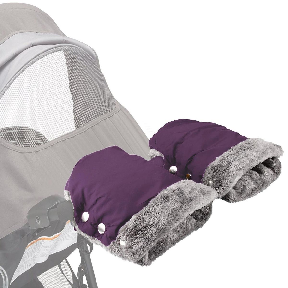 1 Pair Stroller Hand Muffs Baby Stroller Gloves Warm Hand Gloves Hand Warmer Waterproof Windproof Anti-Freeze Extra Thick for Parents Keep Warm in Cold Winter