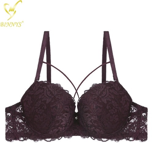 Women's Lace Bra- Brown