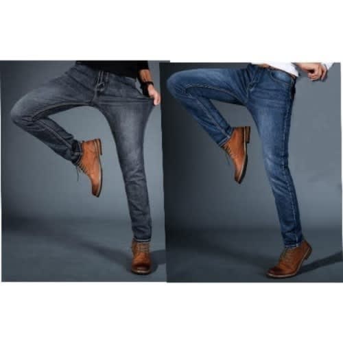 Men's Jeans - Black & Blue - 2 Pieces