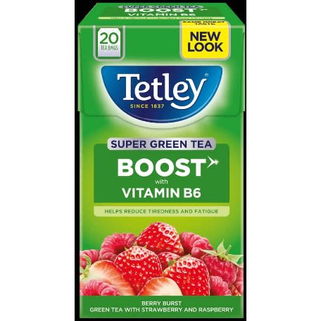 Super Green Tea - Boost With Vitamin B6 - 20 Teabags