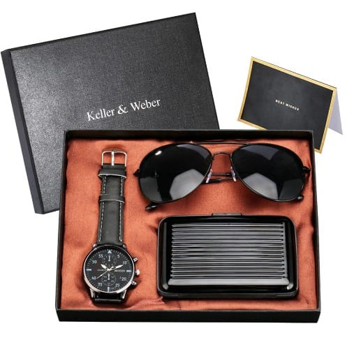 Keller & Weber Men Watch Set Quartz Wristwatch