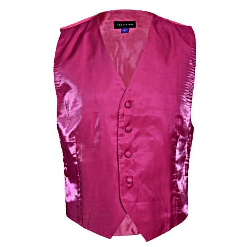 Men's Premium Waistcoat - Fuchsia Pink - MWC-1431