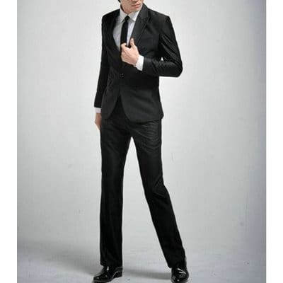 Men's Slim Fit Suit -Black
