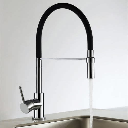 Pull Out Mono Mixer Kitchen Tap - Black