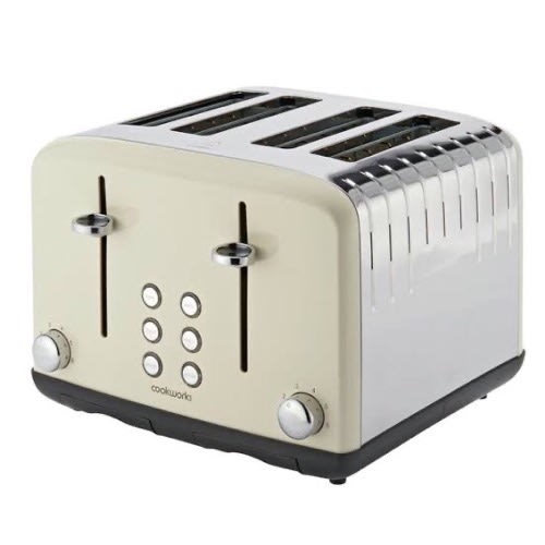 4 Slice Toaster - Almond