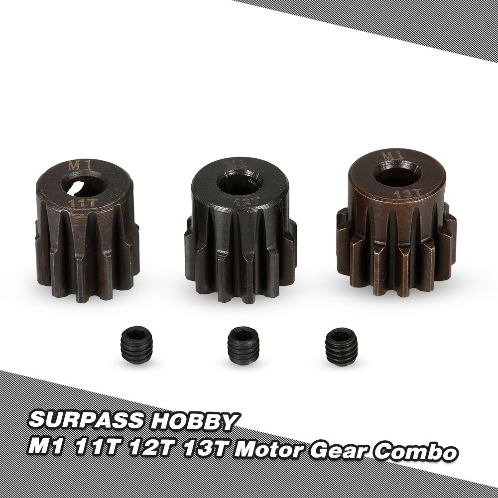 SURPASS HOBBY M1 11T 12T 13T Pinion Motor Gear For 1/8 RC